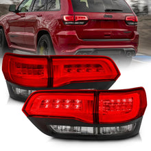 Load image into Gallery viewer, ANZO 2014-2016 Jeep Grand Cherokee LED Taillights Red/Clear - Side View