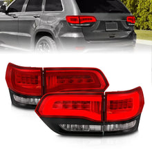 Load image into Gallery viewer, ANZO 2014-2016 Jeep Grand Cherokee LED Taillights Red/Clear - Additional View 5