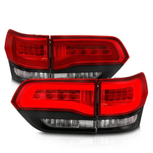 Load image into Gallery viewer, ANZO 2014-2016 Jeep Grand Cherokee LED Taillights Red/Clear - Additional View 7