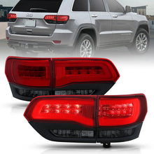 Load image into Gallery viewer, ANZO 2014-2016 Jeep Grand Cherokee LED Taillights Red/Smoke - Main Product View