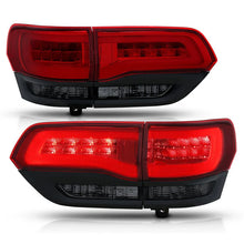 Load image into Gallery viewer, ANZO 2014-2016 Jeep Grand Cherokee LED Taillights Red/Smoke - Side View