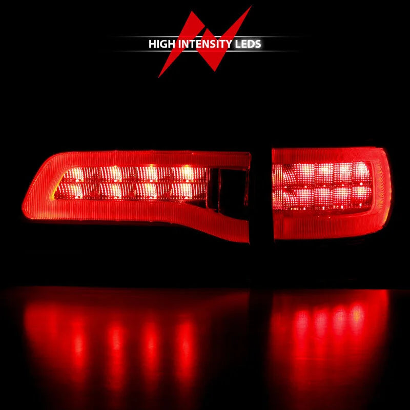 ANZO 2014-2016 Jeep Grand Cherokee LED Taillights Red/Smoke - Installation View
