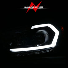 Load image into Gallery viewer, ANZO 2014-2016 Kia Forte Projector Headlights w/ Light Bar Black Housing w/ DRL - Back View