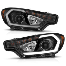Load image into Gallery viewer, ANZO 2014-2016 Kia Forte Projector Headlights w/ Light Bar Black Housing w/ DRL - Additional View 6