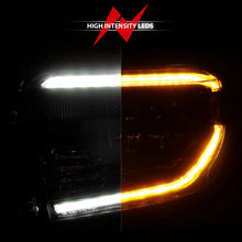 Load image into Gallery viewer, ANZO 2014-2017 Toyota Tundra LED Crystal Headlights w/ Switchback Black Housing w/ DRL - Side View