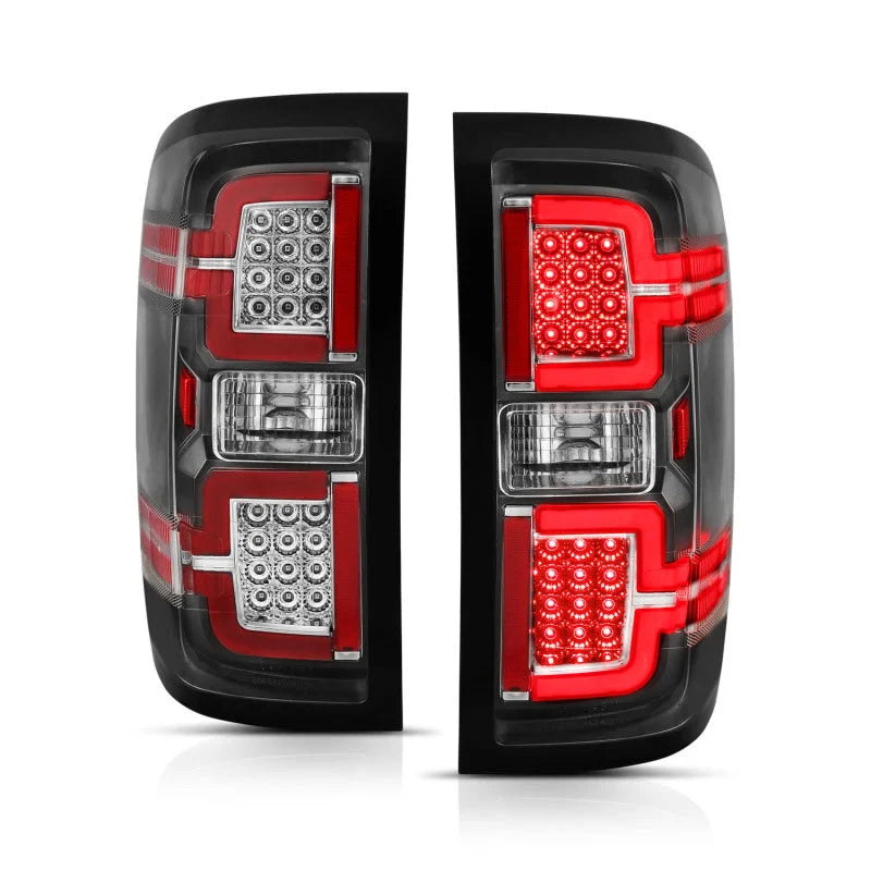 ANZO 2014-2018 Chevy Silverado 1500 LED Taillights Black - Main Product View