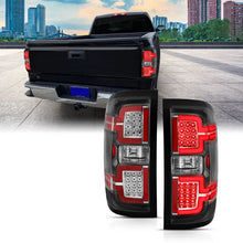 Load image into Gallery viewer, ANZO 2014-2018 Chevy Silverado 1500 LED Taillights Black - Back View