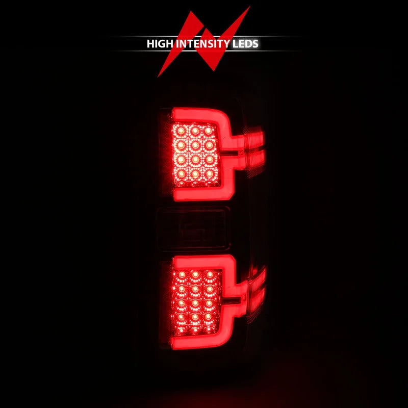 ANZO 2014-2018 Chevy Silverado 1500 LED Taillights Black - Installation View