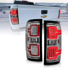 Load image into Gallery viewer, ANZO 2014-2018 Chevy Silverado 1500 LED Taillights Chrome - Installation View