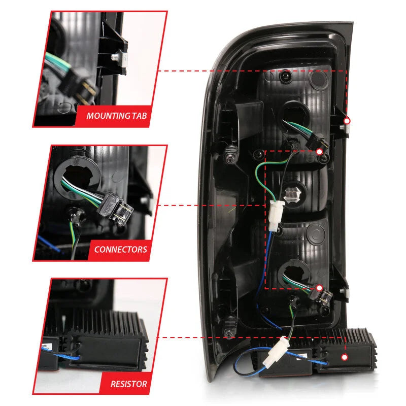 ANZO 2014-2018 Chevy Silverado 1500 LED Taillights Chrome - Additional View 6