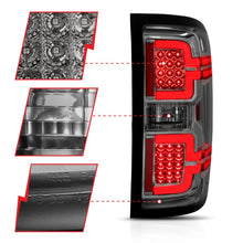 Load image into Gallery viewer, ANZO 2014-2018 Chevy Silverado 1500 LED Taillights Smoke - Side View