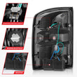 Load image into Gallery viewer, ANZO 2014-2018 GMC Sierra LED Tail Lights Black Housing Red/Clear Lens - Additional View 7