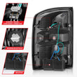 Load image into Gallery viewer, ANZO 2014-2018 GMC Sierra LED Tail Lights Black Housing Smoke Lens - Additional View 5