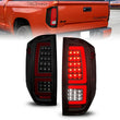 Load image into Gallery viewer, ANZO 2014-2021 Toyota Tundra LED Taillights Black Housing/Smoke Lens - Main Product View