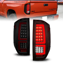 Load image into Gallery viewer, ANZO 2014-2021 Toyota Tundra LED Taillights Black Housing/Smoke Lens - Main Product View