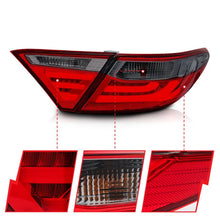 Load image into Gallery viewer, ANZO 2015-2016 Toyota Camry LED Taillights Smoke - Back View