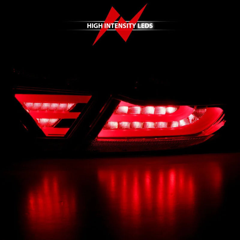 ANZO 2015-2016 Toyota Camry LED Taillights Smoke - Installation View
