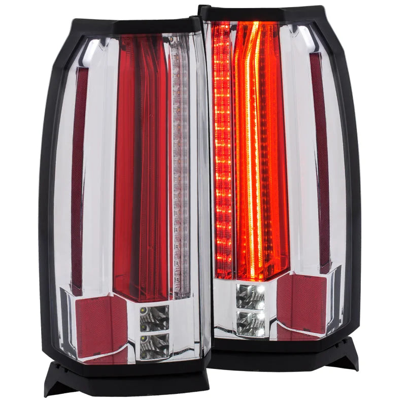 ANZO 2015-2017 Chevrolet Suburban/Tahoe LED Taillights Chrome - Main Product View