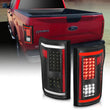 Load image into Gallery viewer, ANZO 2015-2017 Ford F-150 LED Taillights Black - Back View