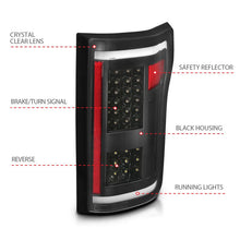 Load image into Gallery viewer, ANZO 2015-2017 Ford F-150 LED Taillights Black - Additional View 5