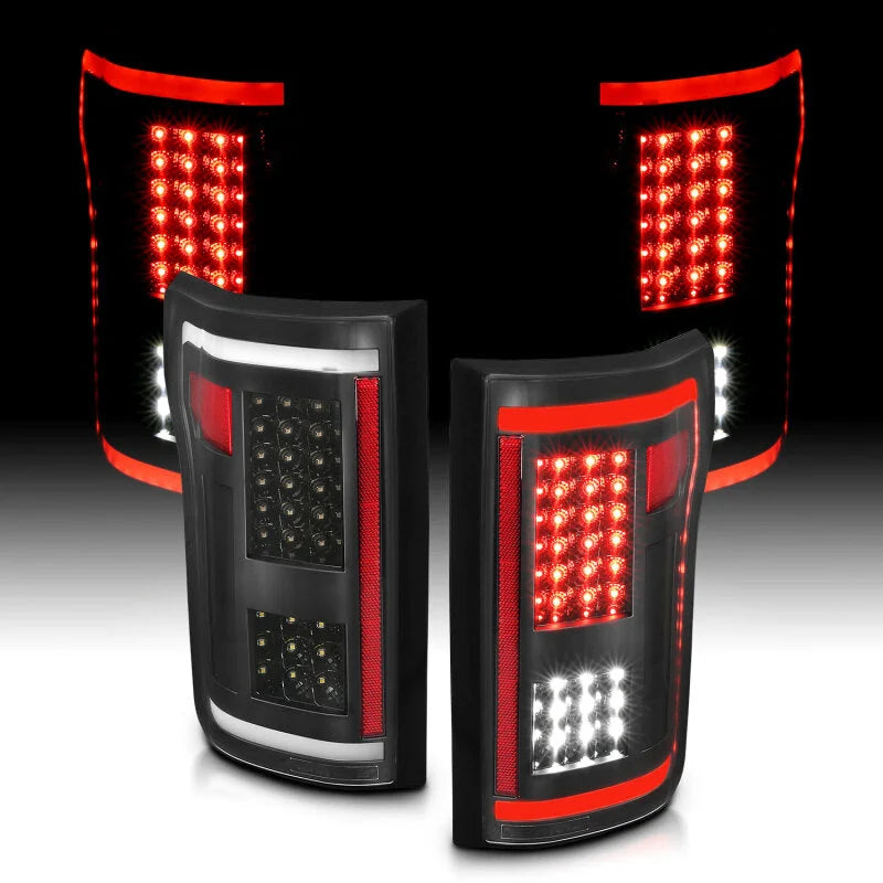 ANZO 2015-2017 Ford F-150 LED Taillights Black - Additional View 7