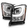Load image into Gallery viewer, ANZO 2015-2017 GMC Yukon XL Projector Headlights W Lightbar - Chrome/Amber - Additional View 5