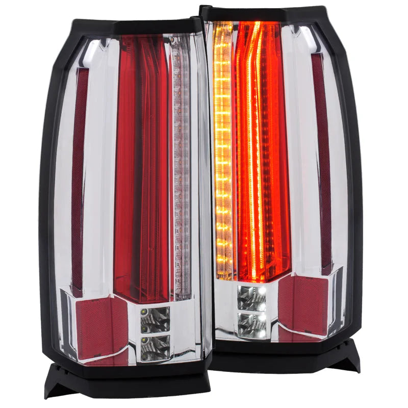 ANZO 2015-2017 GMC Yukon/Yukon XL LED Taillights Chrome - Main Product View