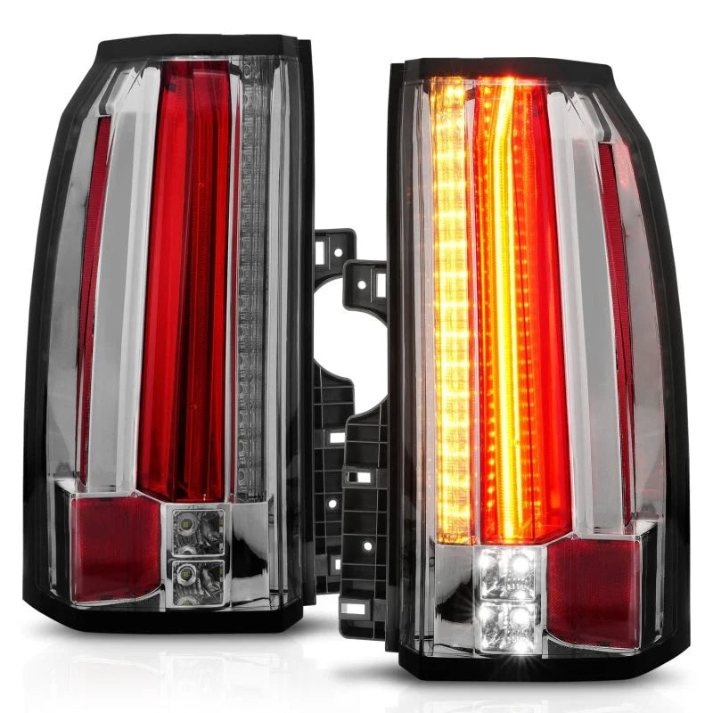 ANZO 2015-2017 GMC Yukon/Yukon XL LED Taillights Chrome - Installation View