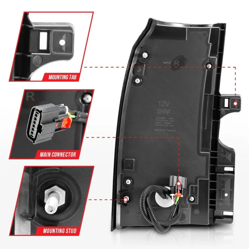 ANZO 2015-2017 GMC Yukon/Yukon XL LED Taillights Chrome - Additional View 8