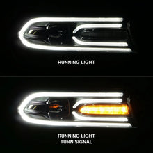 Load image into Gallery viewer, ANZO 2015-2018 Dodge Charger Projector Headlights Plank Style Black - Additional View 5