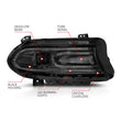 Load image into Gallery viewer, ANZO 2015-2018 Dodge Charger Projector Headlights Plank Style Black - Additional View 7