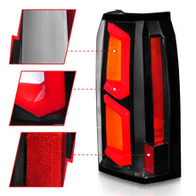 Load image into Gallery viewer, ANZO 2015-2020 Chevrolet Tahoe LED Tail Lights w/ Light Bar Black Housing Clear Lens - Additional View 6
