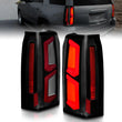 Load image into Gallery viewer, ANZO 2015-2020 Chevrolet Tahoe LED Tail Lights w/ Light Bar Black Housing Somke Lens - Main Product View