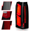 Load image into Gallery viewer, ANZO 2015-2020 Chevrolet Tahoe LED Tail Lights w/ Light Bar Black Housing Somke Lens - Side View