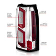 Load image into Gallery viewer, ANZO 2015-2020 Chevrolet Tahoe LED Tail Lights w/ Light Bar Chrome Housing Clear Lens - Back View