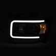 Load image into Gallery viewer, ANZO 2015+ GMC Canyon Projector Headlights w/ Plank Style Design Black w/ Amber - Installation View