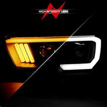 Load image into Gallery viewer, ANZO 2016-2017 Toyota Tacoma Projector Headlights w/ Plank Style Switchback Black w/ Amber - Additional View 5