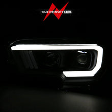 Load image into Gallery viewer, ANZO 2016-2017 Toyota Tacoma Projector Headlights w/ Plank Style Switchback Black w/ Amber - Additional View 11
