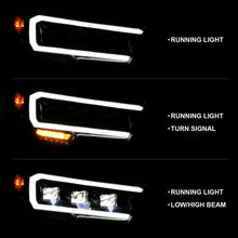 Load image into Gallery viewer, ANZO 2016-2018 Toyota Tacoma LED Projector Headlights Plank Style Black w/ Amber - Additional View 7