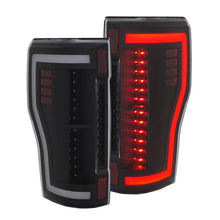 Load image into Gallery viewer, ANZO 2017+ Ford F-250 LED Taillights - Black/Clear - Back View