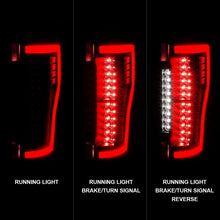 Load image into Gallery viewer, ANZO 2017+ Ford F-250 LED Taillights - Black/Clear - Installation View