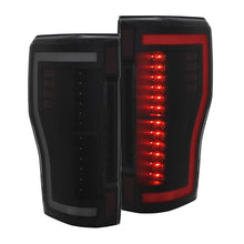Load image into Gallery viewer, ANZO 2017+ Ford F-250 LED Taillights - Black/Smoke - Installation View
