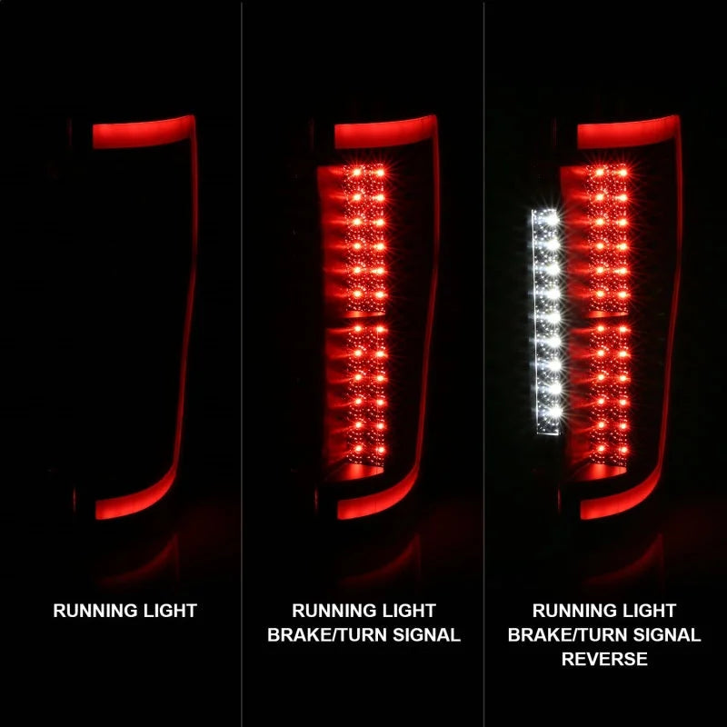 ANZO 2017+ Ford F-250 LED Taillights - Black/Smoke - Additional View 6