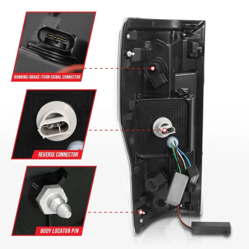 ANZO 2017+ Ford F-250 LED Taillights - Black/Smoke - Additional View 7