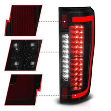 Load image into Gallery viewer, ANZO 2017+ Ford F-250 LED Taillights - Black/Smoke - Additional View 9