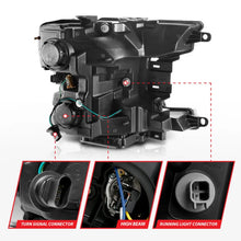 Load image into Gallery viewer, ANZO 2018-2019 Ford F-150 Projector Plank Style H.L. Black Amber (Without Switchback) - Additional View 8