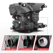 Load image into Gallery viewer, ANZO 2018-2020 Ford F-150 Projector Headlight w/ Plank Style Switchback Black Housing - Additional View 6