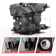 Load image into Gallery viewer, ANZO 2018-2020 Ford F-150 Projector Headlight w/ Plank Style Switchback Black Housing - Additional View 6