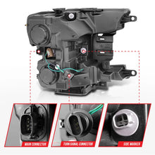 Load image into Gallery viewer, ANZO 2018-2020 Ford F-150 Projector Headlight w/Plank Style Switchback Chrome Housing - Additional View 6