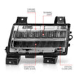 Load image into Gallery viewer, ANZO 2018-2021 Jeep Wrangler LED Side Markers Chrome Housing Clear Lens w/ Sequential Signal - Back View